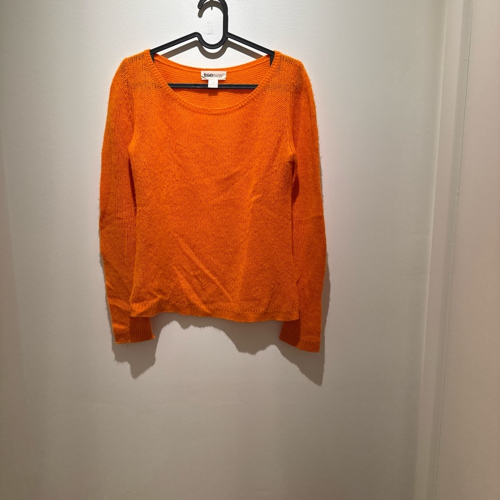 Orange TSE Cashmere Sweater